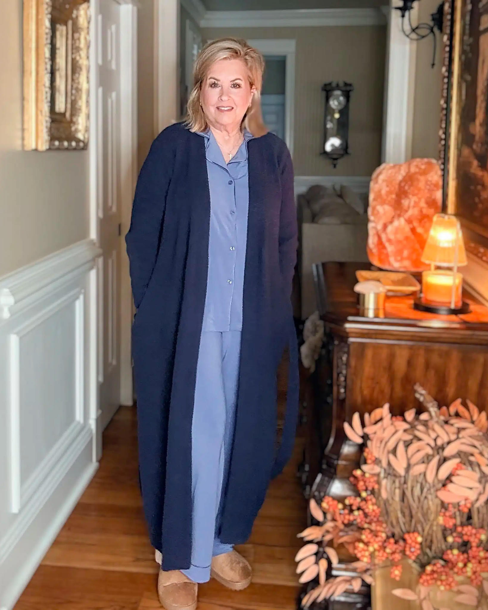 The coziest robe and pajama set! My pajama set is in a large, but I could have done a medium. The set comes in several other colors as well!

#LTKTravel #LTKselfcare #LTKOver40
