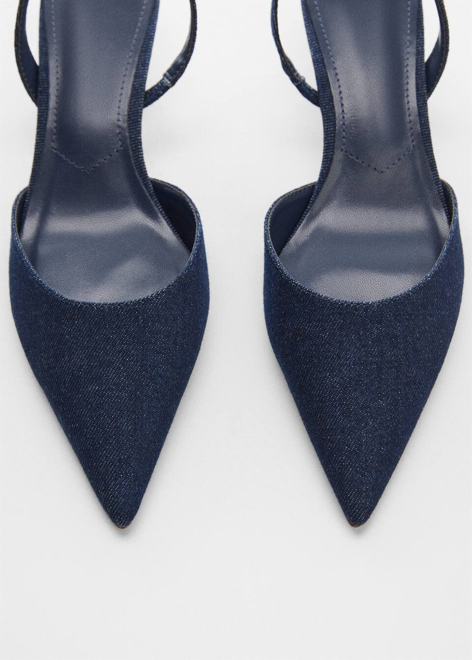 Denim sling back shoes -  Women | Mango USA | MANGO (US)