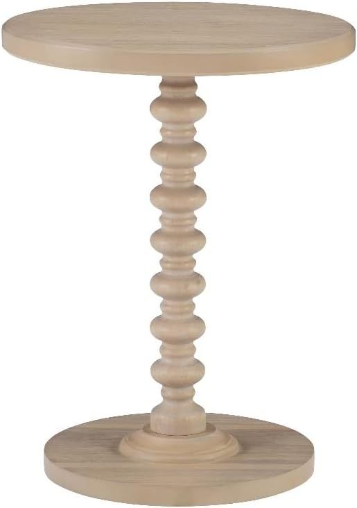 Linon Tara Wood Spindle Side Table in Natural | Amazon (US)