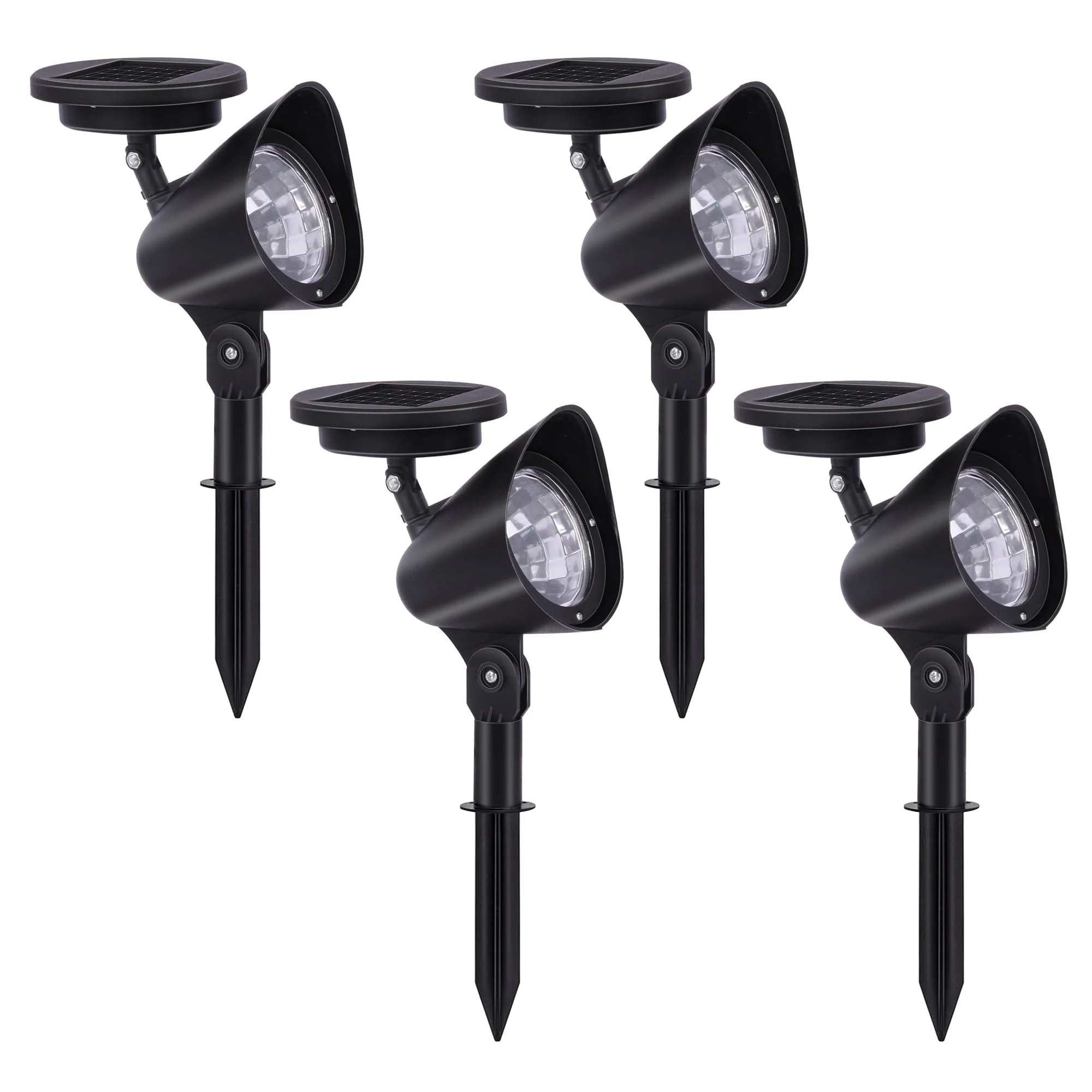 VIIWII Solar Lights Outdoor LED Landscape Spotlights for Garden Walkway Yard Porch Pool 4 Packs | Walmart (US)