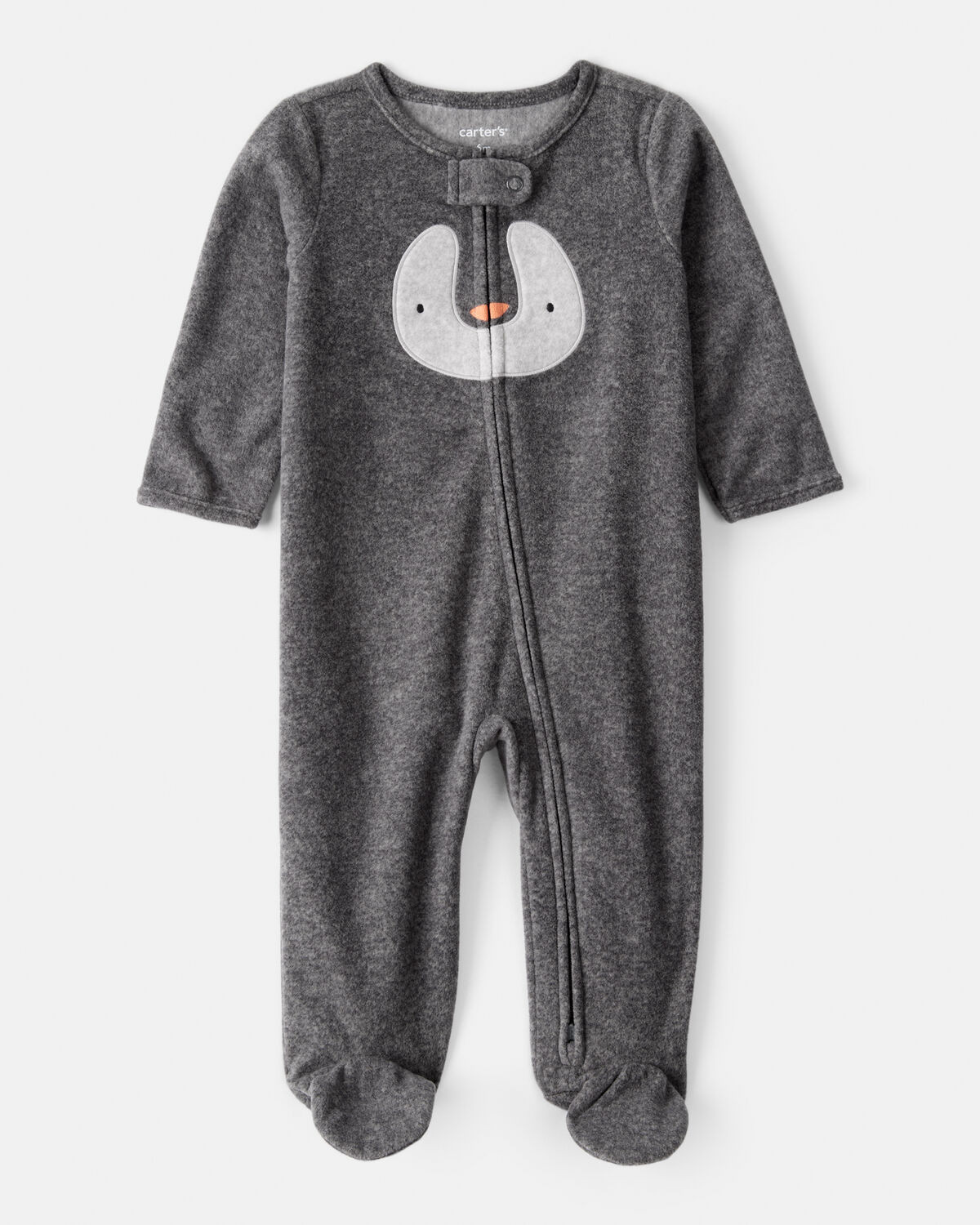 Baby Penguin Loose Fit Sleep & Play Pajamas - Grey | Carter's Inc