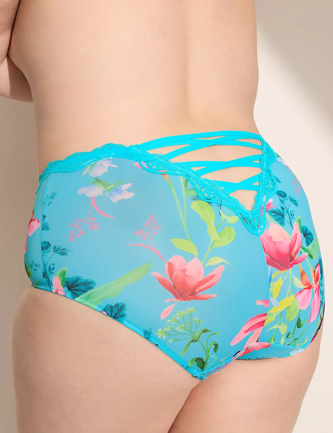 Lace-Trim Full Brief Panty | LaneBryant | Lane Bryant (US)
