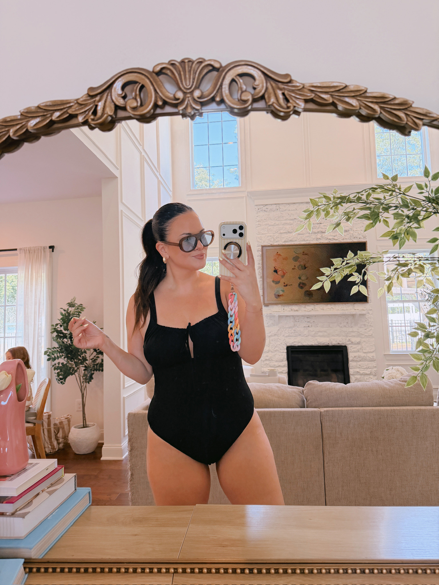 wearing a large in this swim 

 #LTKSeasonal #LTKSwim