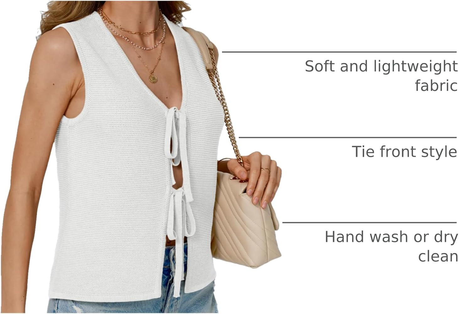 LILLUSORY Womens Summer Tops Beach Vacation Spring Outfits Cute Y2K Trendy Sweater Vest 2026 Tank... | Amazon (US)