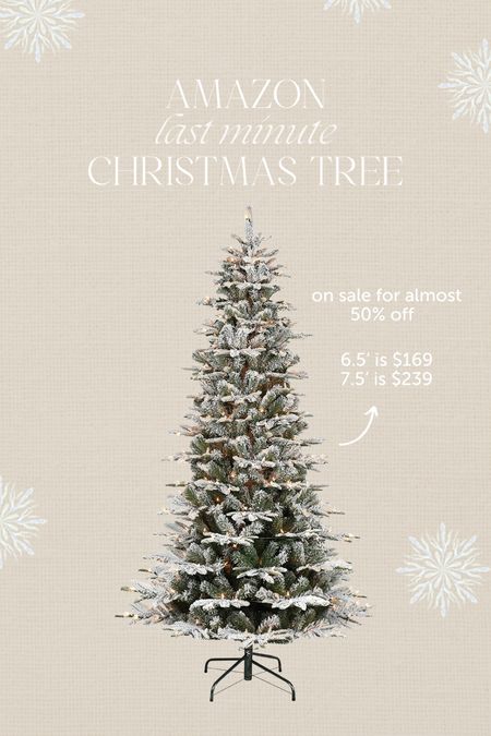 Last minute Christmas tree from amazon! Amazing reviews and trusted brand for almost 50% off! #flockedtree #amazonchristmastree #aspentree #amazonchristmas #christmasdecor #holidaydecor 

#LTKhome #LTKsalealert #LTKHoliday