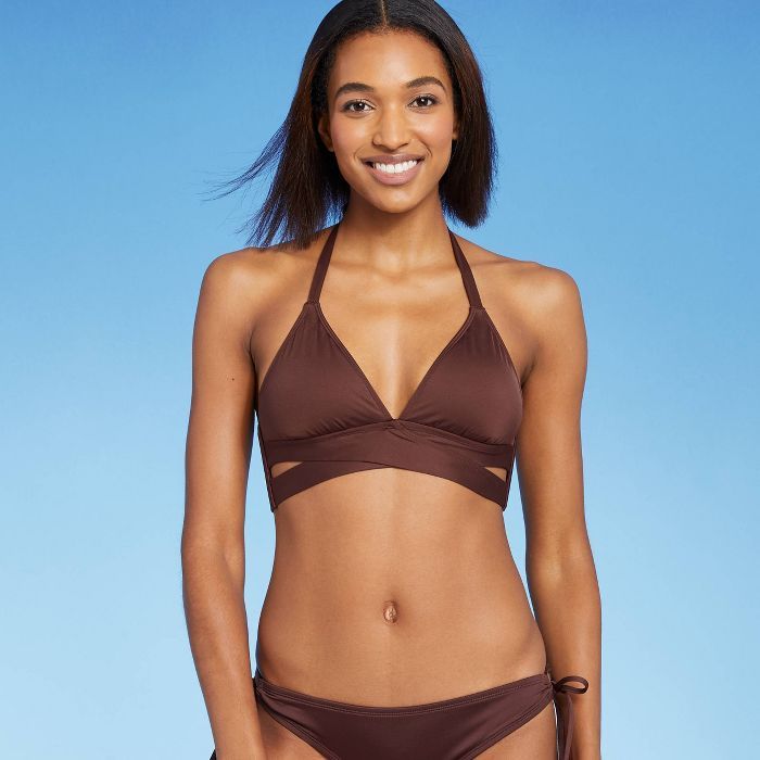 Women's Faux Wrap Bikini Top - Kona Sol™ | Target