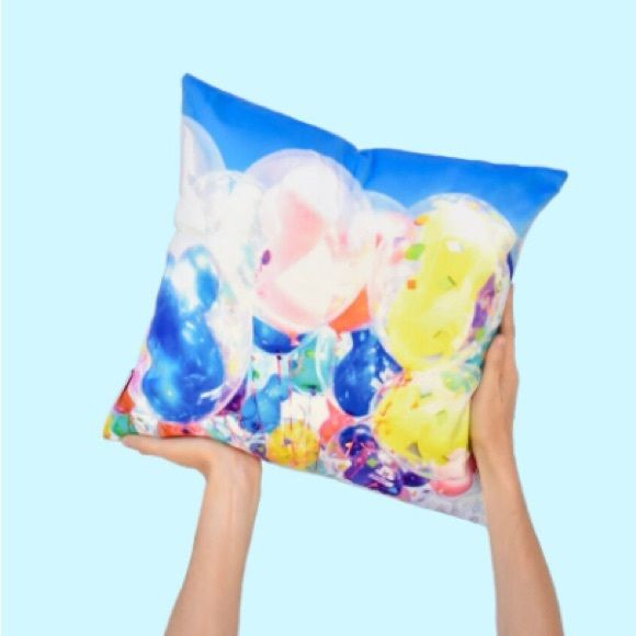 Mickey Shaped Main Street Balloons Pillow Cover | Poshmark