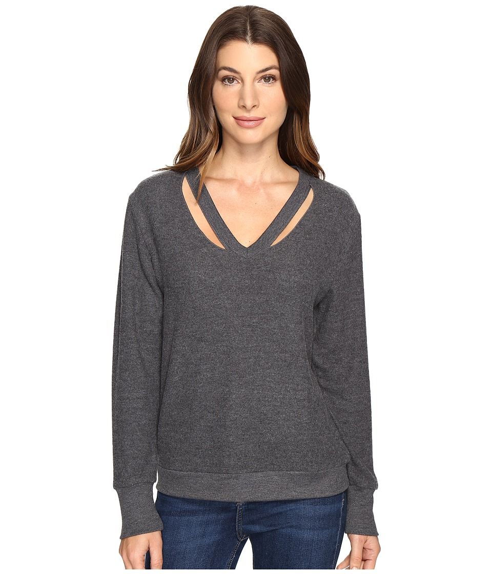 LNA - Double Fallon Sweater (Vintage Black) Women's Sweater | Zappos