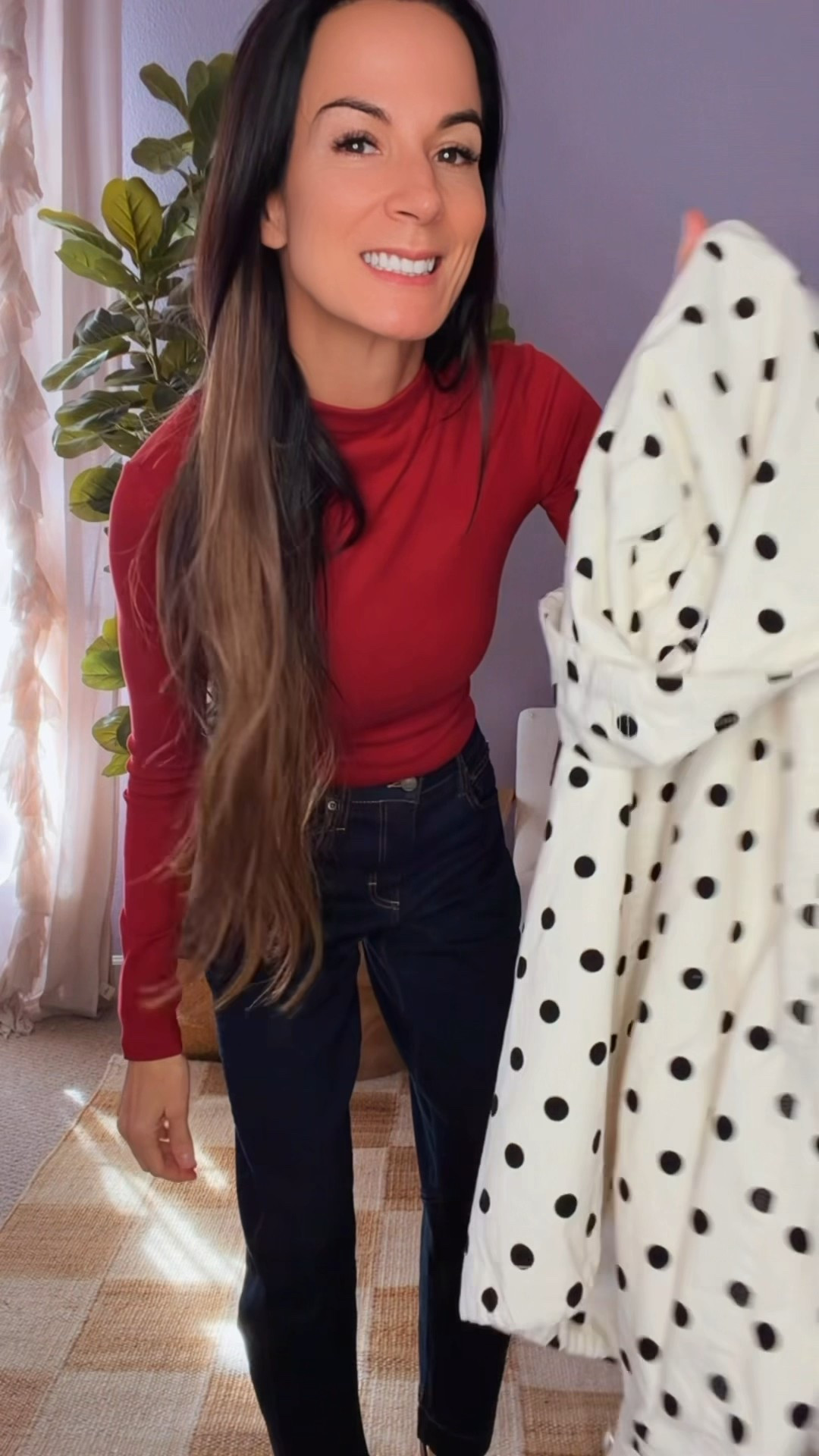 Dark denim, but make it fun. 👖❤️
A pop of color + polka dots = instant outfit upgrade. And can we talk about this jacket for a second?! Because she understood the assignment and then some. 😍

Proof that classic staples don’t have to be boring — just add a little personality and let the outfit do the talking.

Wearing XS jacket and tee, 2 in denim

Nicole Colee, free people, polka dots, #NicoleColeeStyle #StyledByNicole #DenimDoneRight #PolkaDotMoment #EverydayChic 

#LTKgrwm #LTKdayinmylife #LTKSeasonal
