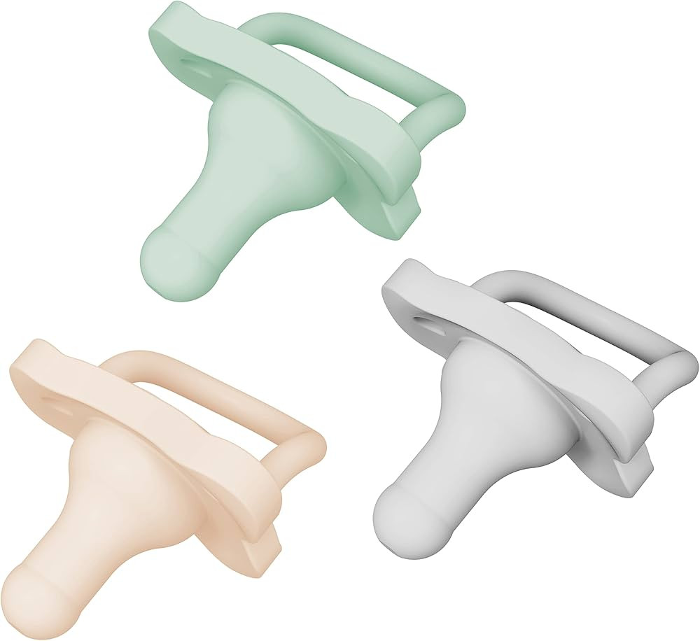 Dr. Brown's HappyPaci 100% Silicone Pacifier 0-6m, BPA Free, Cool Gray, Green, Ecru,3 Count | Amazon (US)