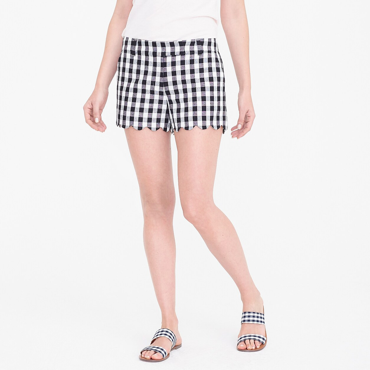 Printed 4" scalloped short | J.Crew Factory