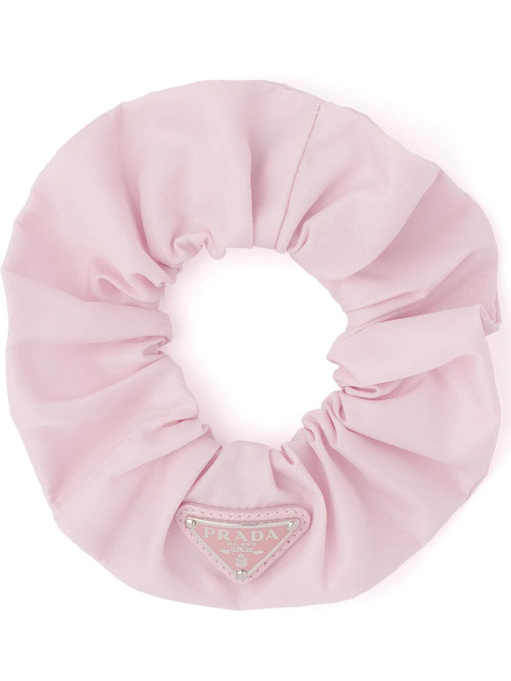 Re-Nylon triangle-logo scrunchie | Farfetch Global