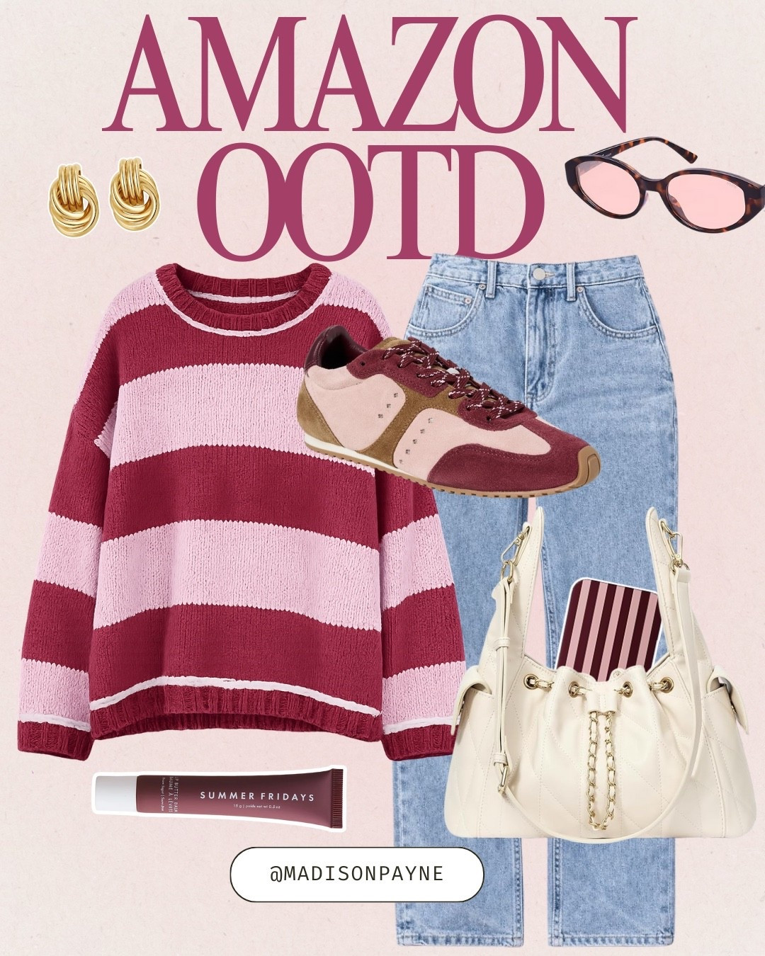 Striped sweater and wide leg jeans OOTD 🍓🌸

#LTKdayinmylife #LTKgrwm #LTKootd