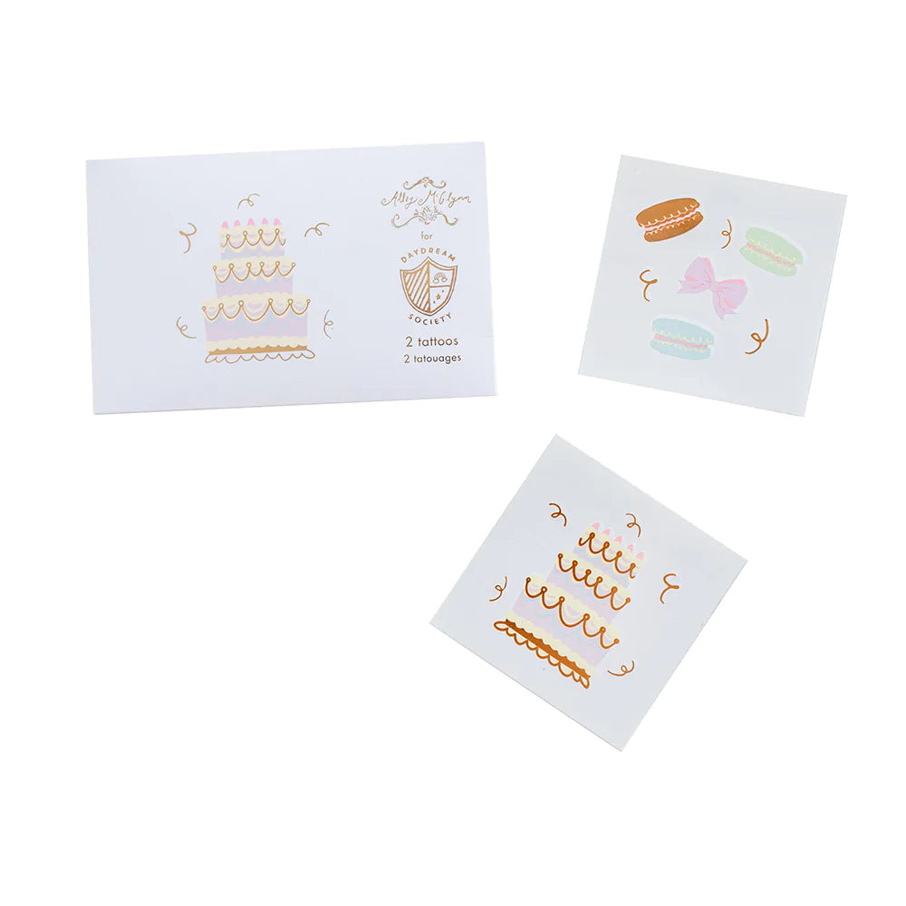 Let Them Eat Cake Temporary Tattoos | Jollity & CO.