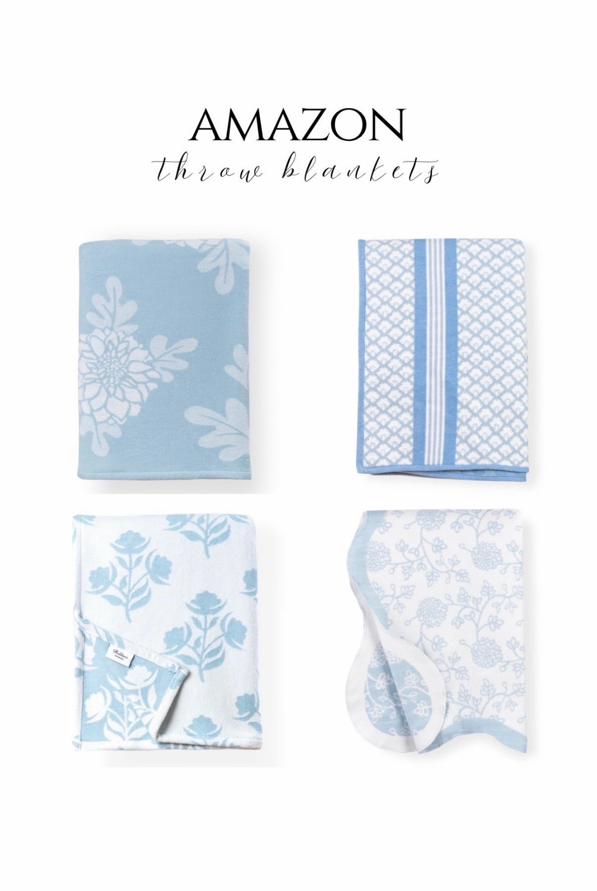 Amazon throw blankets! 