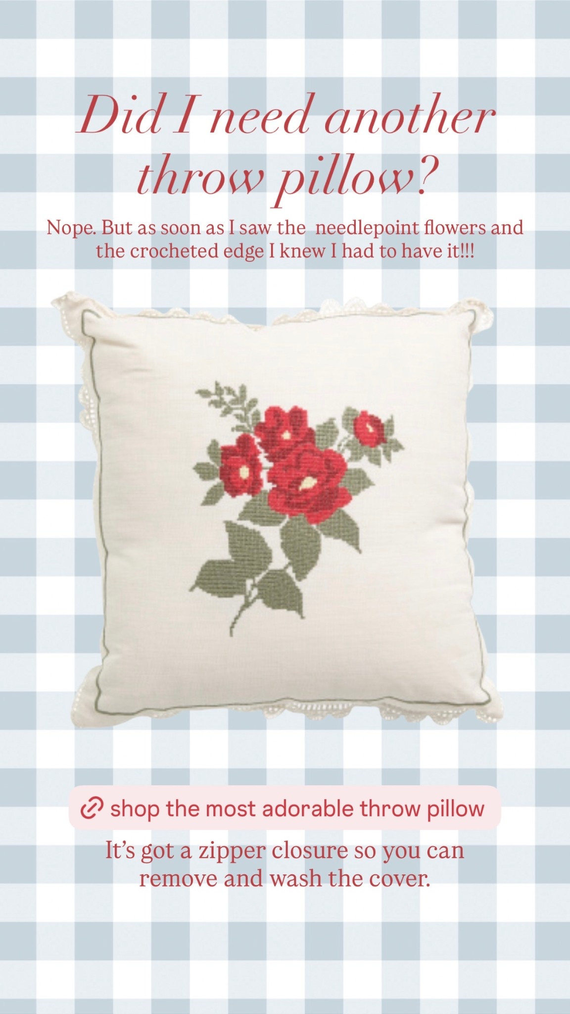 As soon as I saw this throw pillow I knew I had to have it. 

#LTKHome