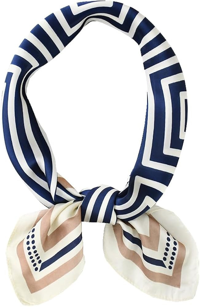 ANDANTINO 100% Mulberry Silk Square Scarf for Hair-25.6" X25.6'' Women Men Natural Silk Neckerchi... | Amazon (US)