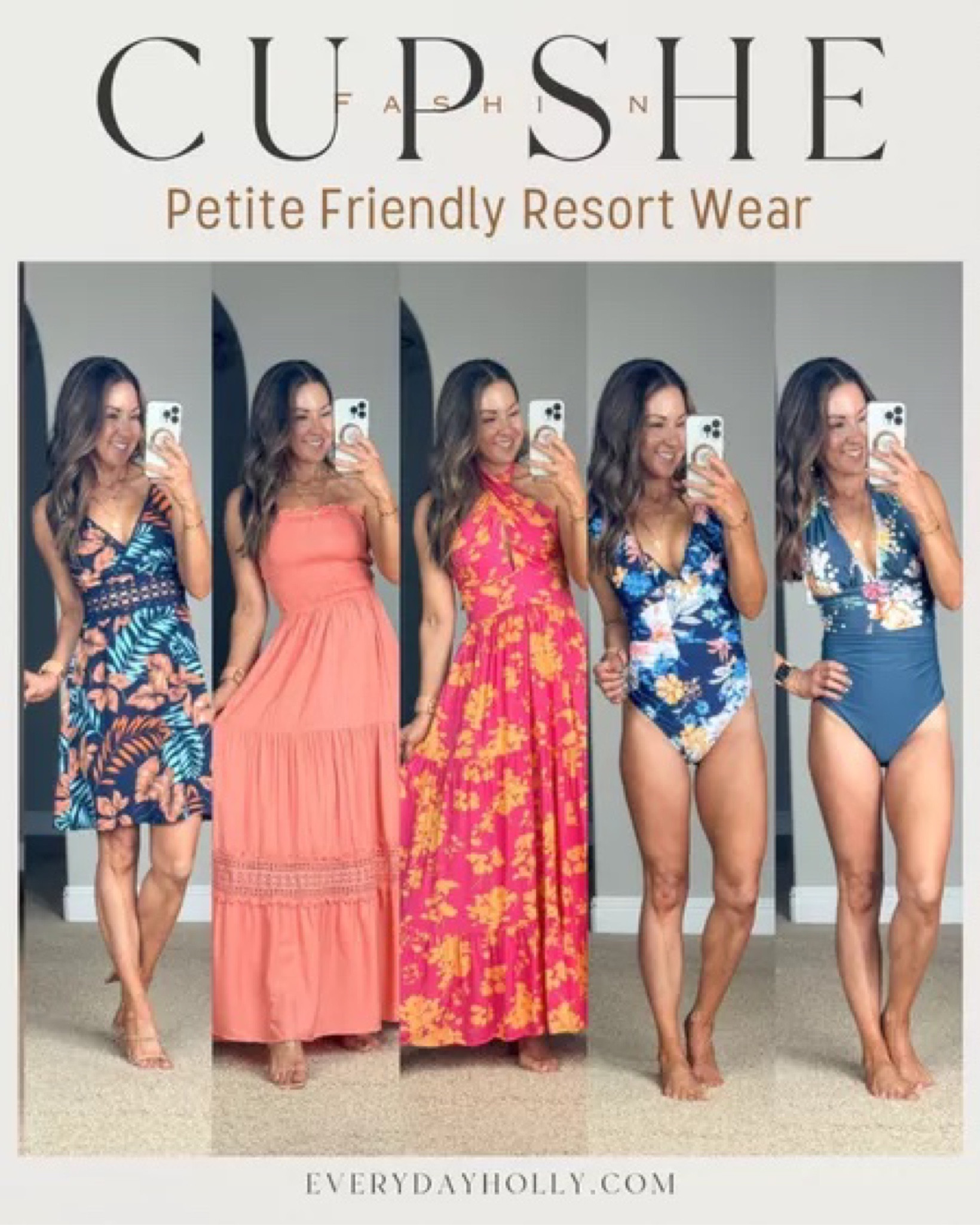 Resort Wear Ideas

Use code HOLLYS15 for 15% off orders $65+ or HOLLYS20 for 20% off orders $109+

I am wearing the smallest size available in all dresses, navy, pink, pink & orange - TTS! Size S navy and cobalt swimsuits.

Resort wear  Vacation outfit  Summer style  Floral dress  Maxi dress  Swim  Swimsuit  Fashion  Fashion find  Cupshe  EverydayHolly

#LTKSeasonal #LTKstyletip #LTKswim