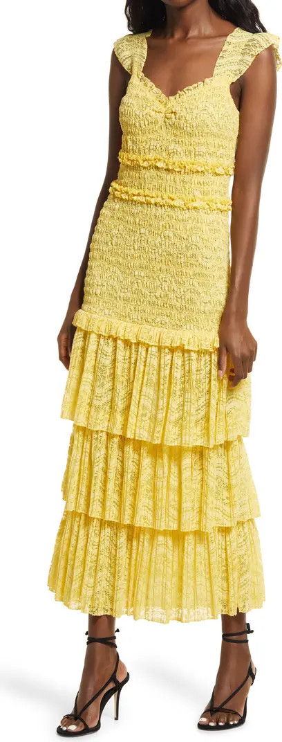 Saylor Perrie Smocked Lace Dress | Nordstrom | Nordstrom