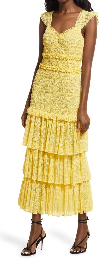 Saylor Perrie Smocked Lace Dress | Nordstrom | Nordstrom