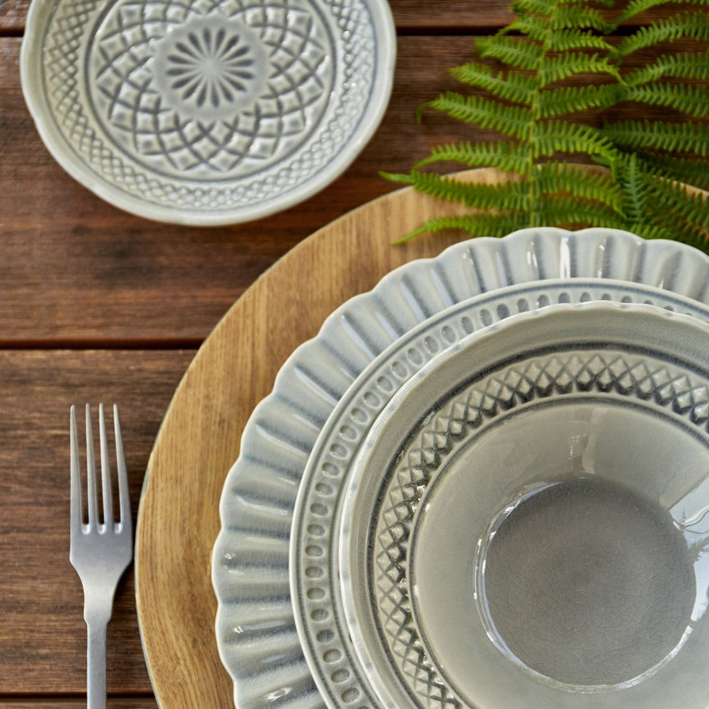 Bijou Stoneware Salad Plate (set of 6) | Purple Rose Home