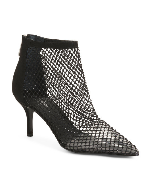 Rhinestone Mesh Heels | TJ Maxx