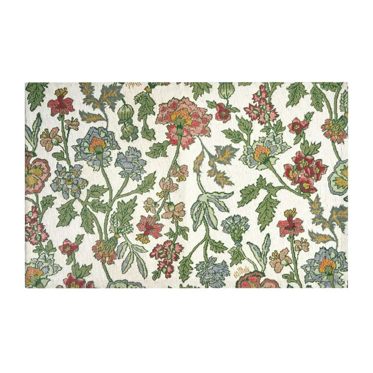 Beautiful Wildflower High Low Kitchen Rug by Drew Barrymore, Multiple, 32"W x 20" | Walmart (US)