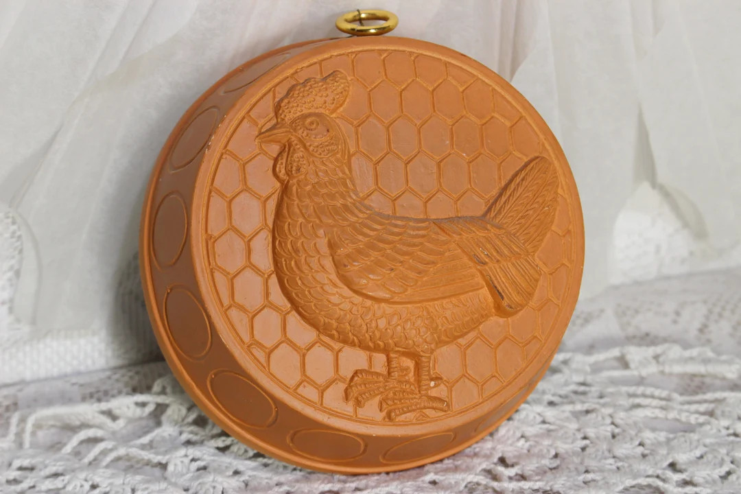 Vintage Terracotta Hen Mold: Kitchen Wall Decor, Towle Co. Japan - Etsy | Etsy (US)