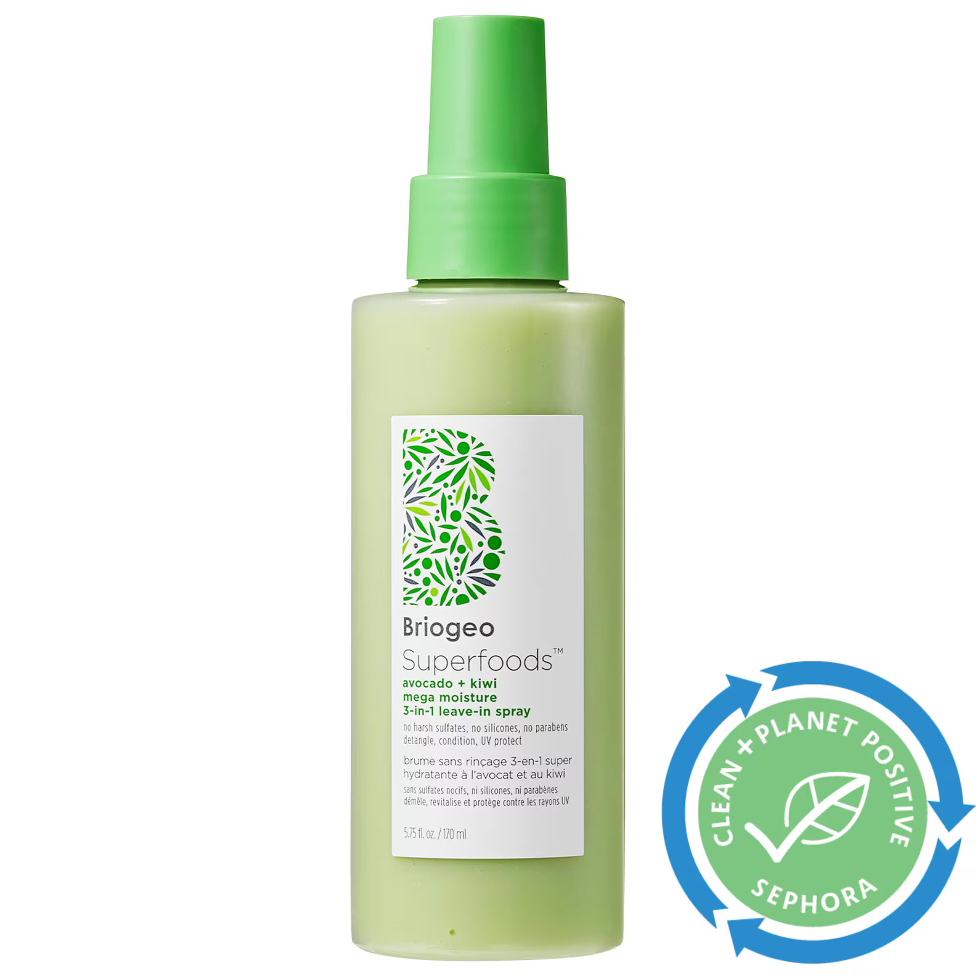 Briogeo Superfoods™ Avocado + Kiwi Moisture Leave-In Conditioner 5.75 oz / 170 mL | Sephora (US)