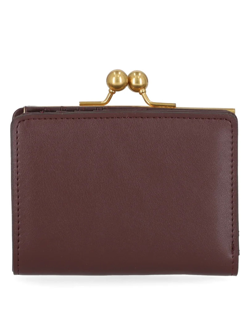 Free Assembly Women's Kiss Lock Frame Wallet, Chianti | Walmart (US)