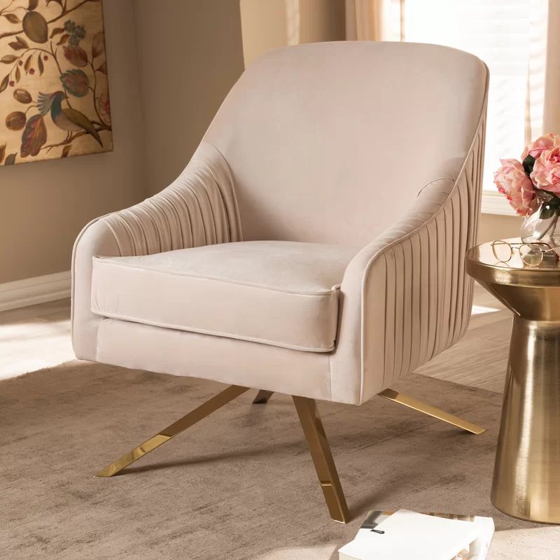 Gracie 28.35'' Wide Tufted Polyester Lounge Chair | Wayfair Professional