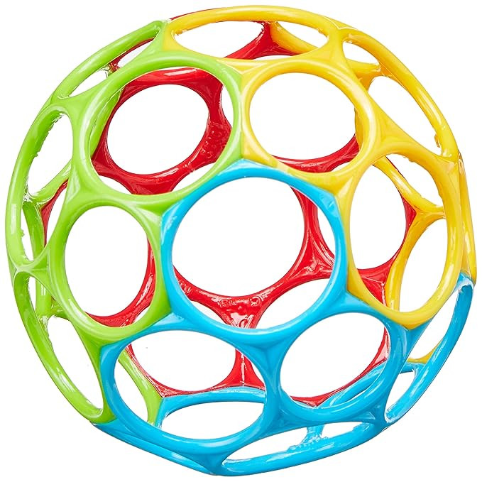 Oball Classic Ball - Red, Yellow, Green, Blue, Ages Newborn + | Amazon (US)