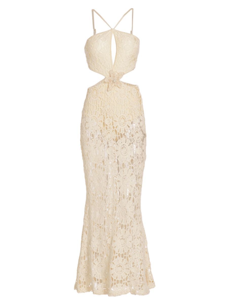 Crocheted Cotton Maxi Dress | Saks Fifth Avenue