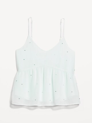 Embellished Cami Peplum Top | Old Navy (US)