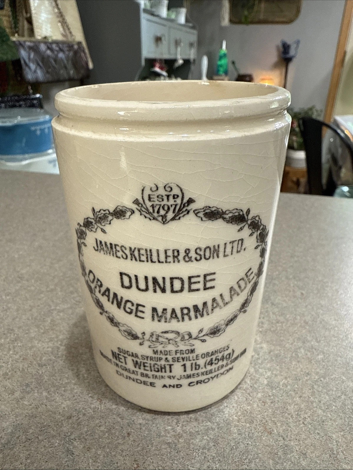 Antique JAMES KEILLER And SONS DUNDEE Ironstone JAR Made in ENGLAND | eBay US