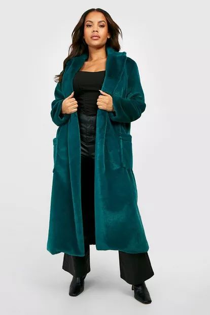 Plus Premium Longline Faux Fur Coat | Boohoo.com (US & CA)