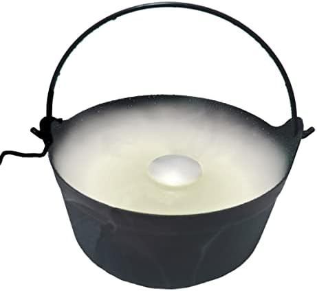 Green Vista Large 12" Witch's Black Cauldron with Wire Handle and White Fogger - Great for Halloween | Amazon (US)