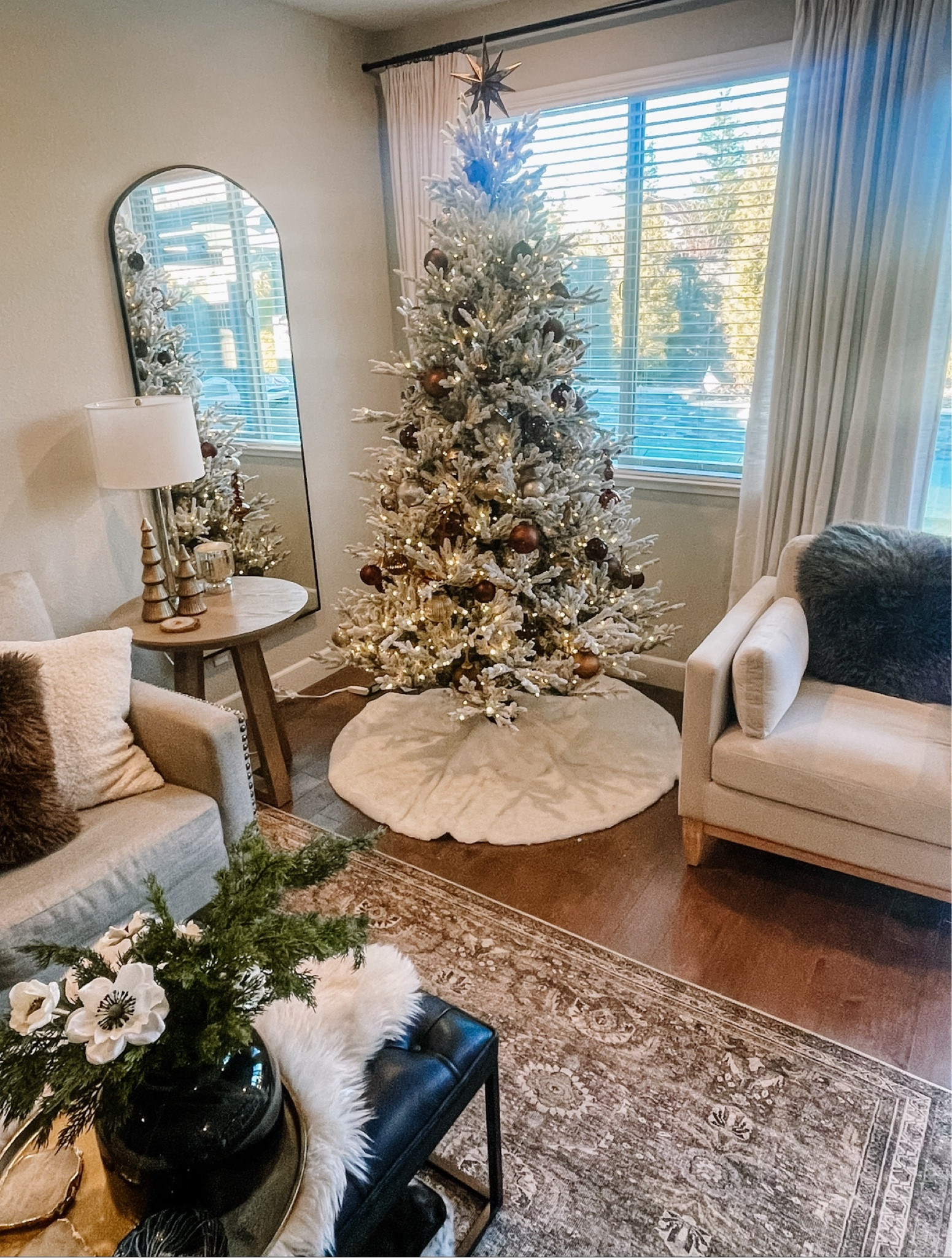 Holiday Inspo | on trend & classic warm tone browns & neutral holiday & Christmas decor inspo. White Christmas tree with various brown, gold and neutral trimmings #christmasdecor #holidaydecor #neutraldecor #mcgeeandco #homeinspo

#LTKHoliday #LTKSeasonal #LTKhome