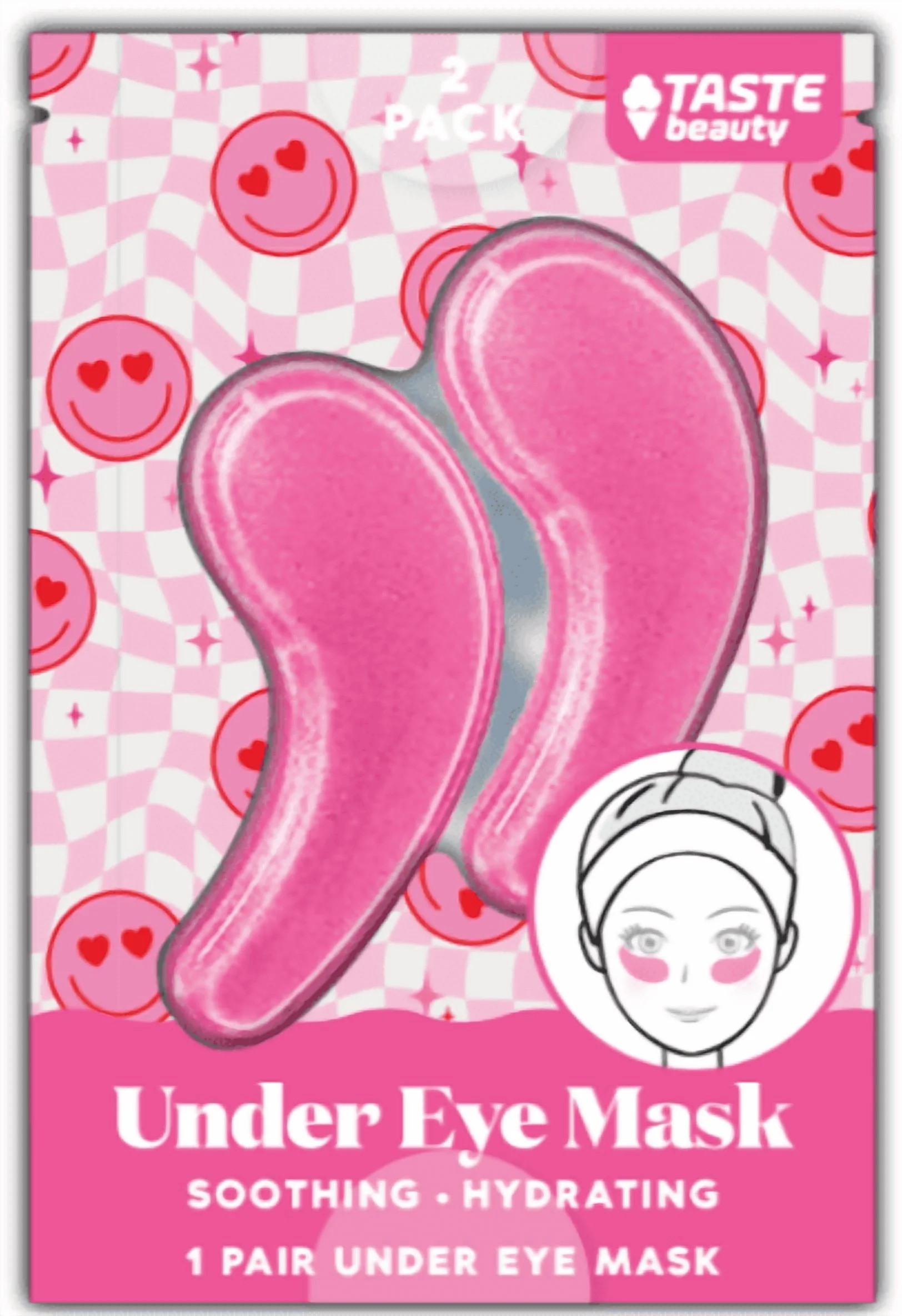 Taste Beauty Under Eye Masks - DARK PINK | Walmart (US)