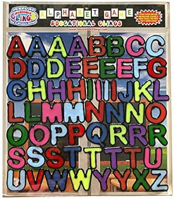 Alphabet and Letters Thick Gel Clings (56 pc) – Reusable and Removable Glass Window Clings for ... | Amazon (US)