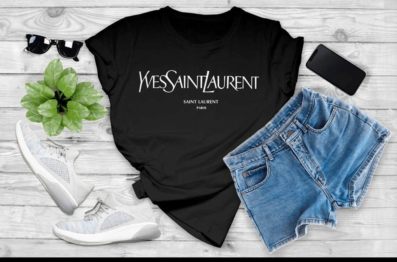 Yves Saint Laurent Tshirt | Etsy (US)