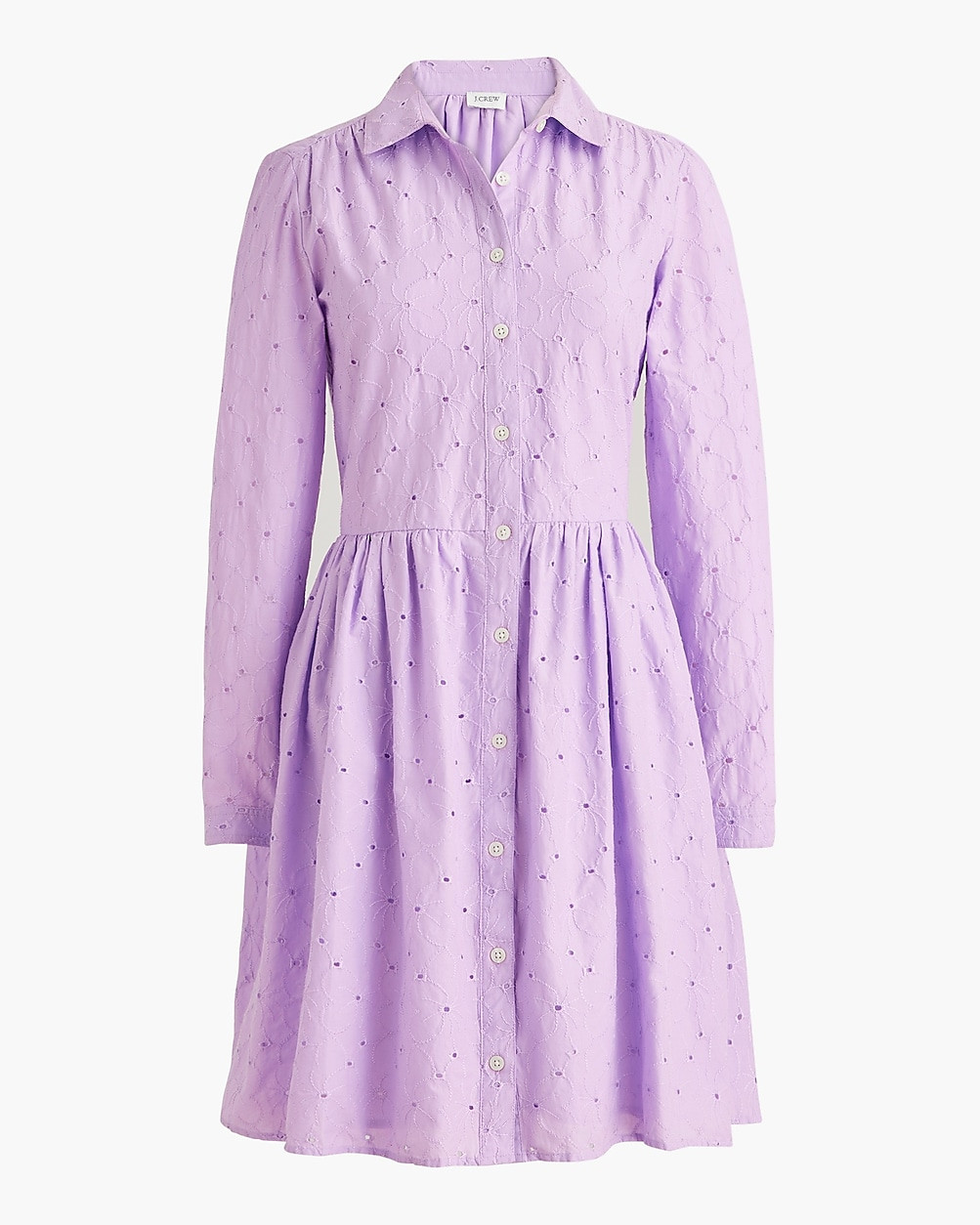 Eyelet mini shirtdress | J.Crew Factory