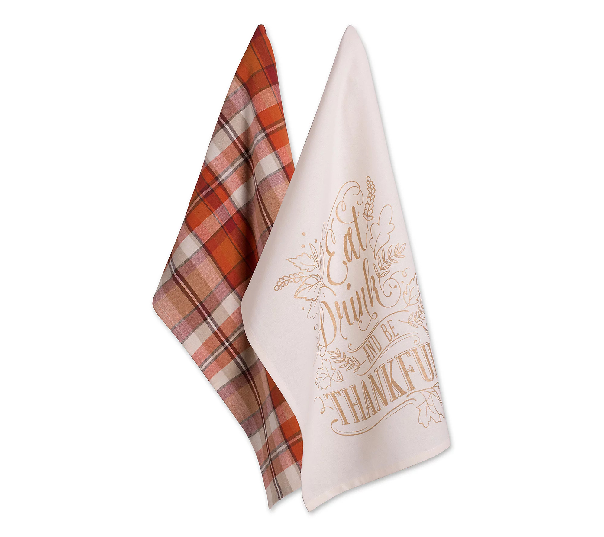 Design Imports Fall Be Thankful Kitchen Towels | QVC
