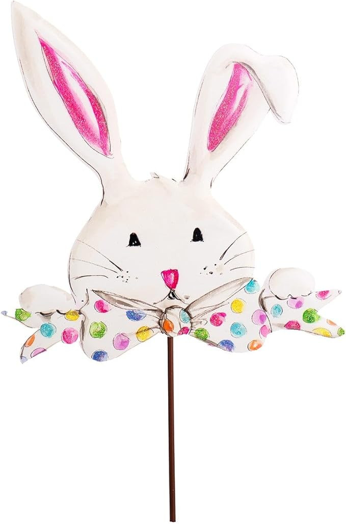 The Round Top Collection Beck's Bowtie Bunny Stake Decorative Ornament | Amazon (US)