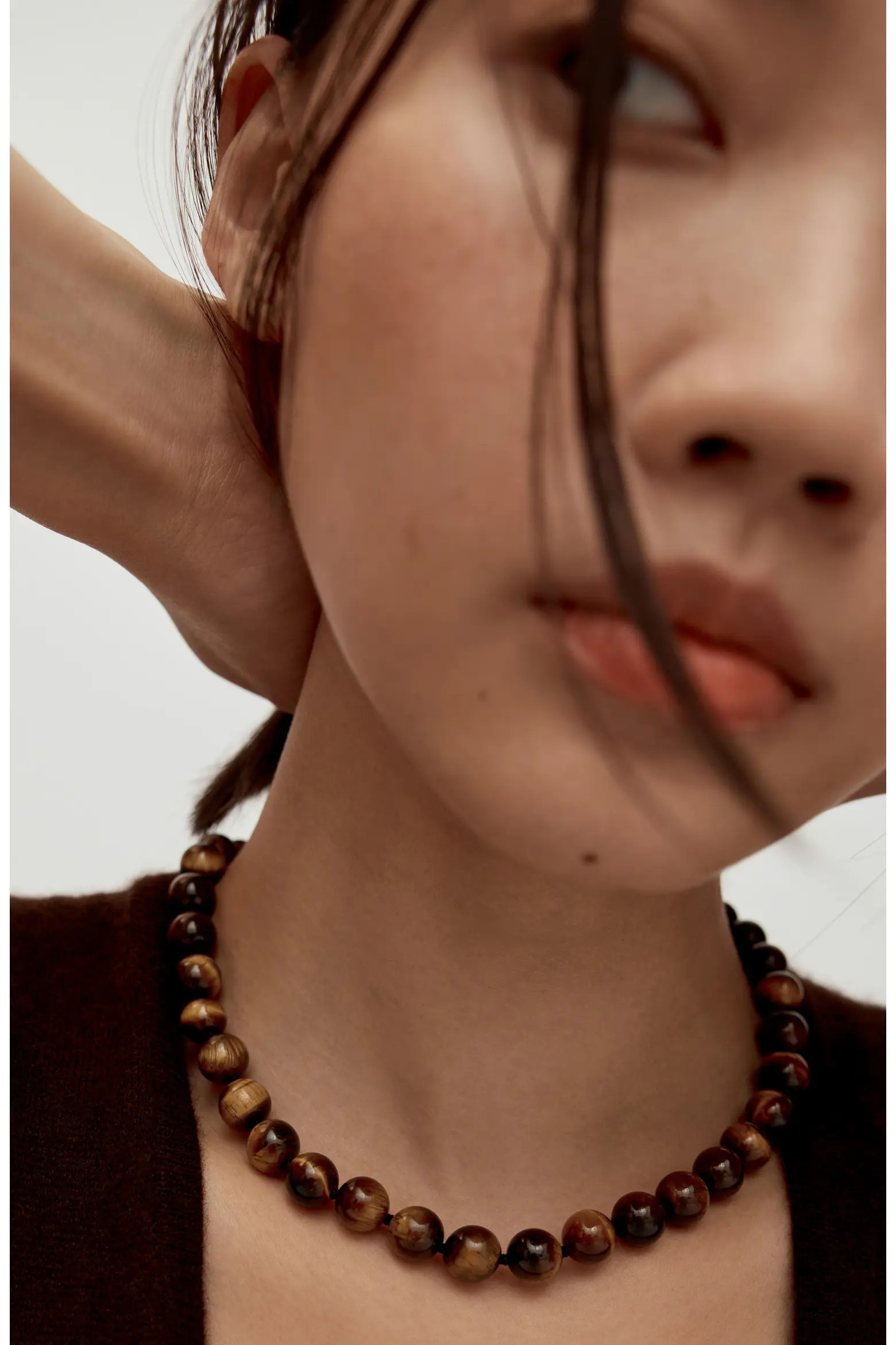 x Kate Young Tiger's Eye Necklace (Women) | Nordstrom | Nordstrom