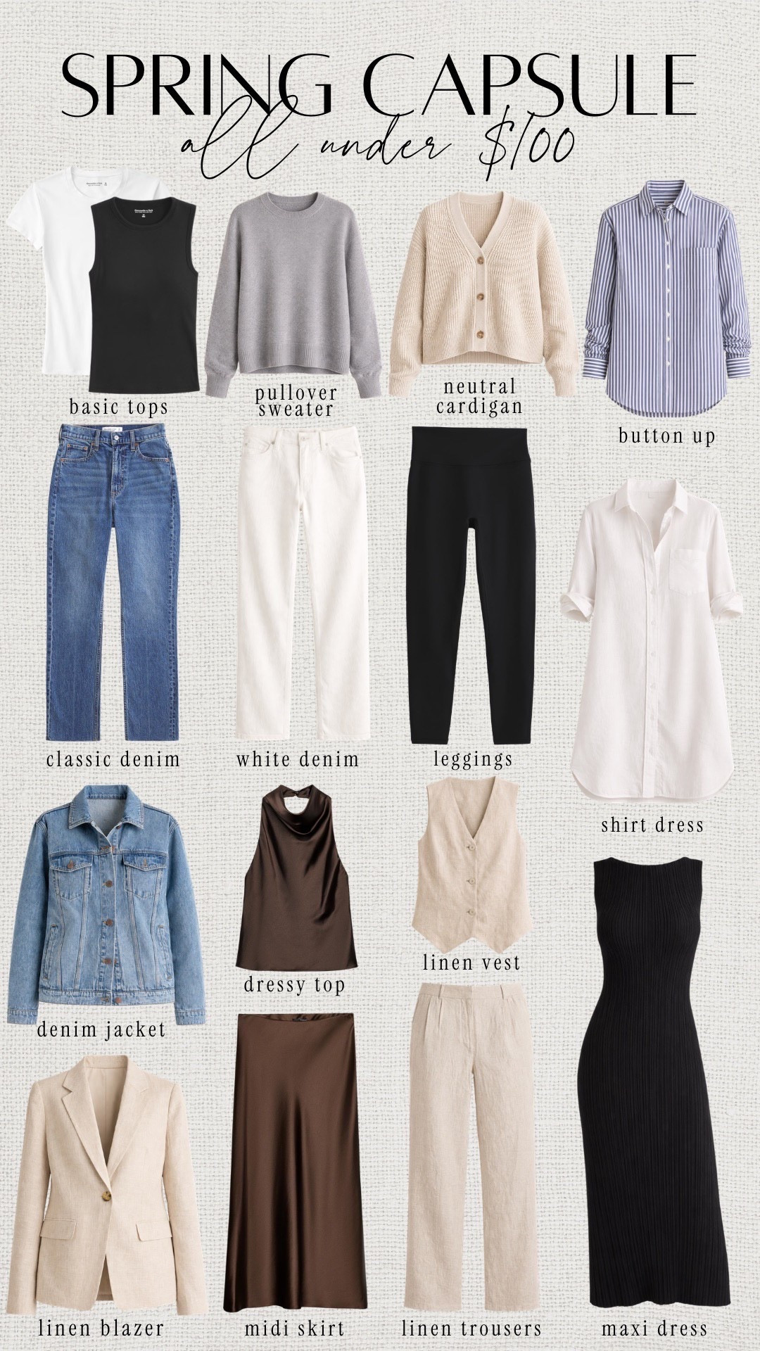 Spring capsule wardrobe all under $100

#LTKootd #LTKgrwm