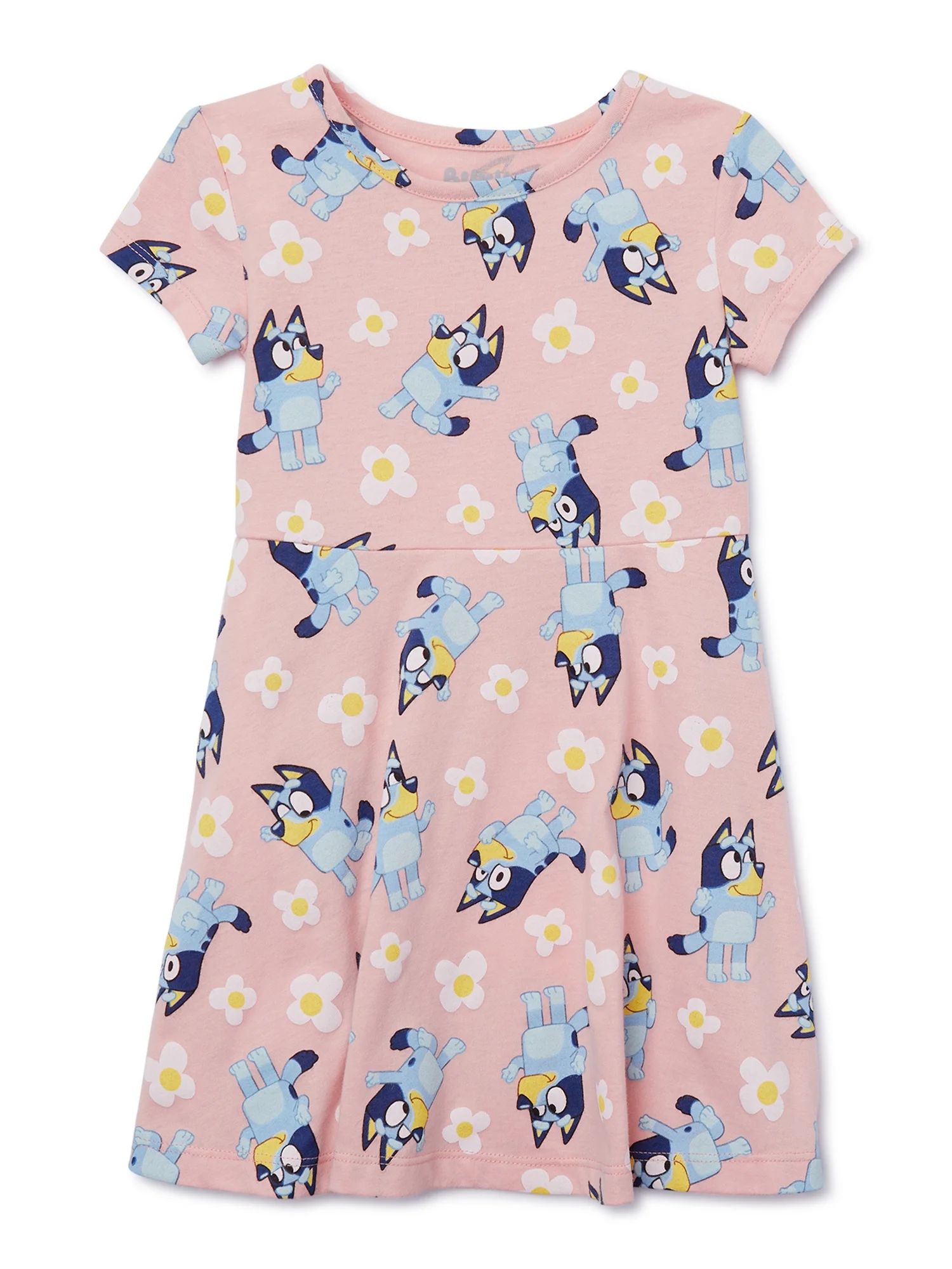 Bluey Toddler Girl Print Skater Dress, Sizes 12M-5T | Walmart (US)