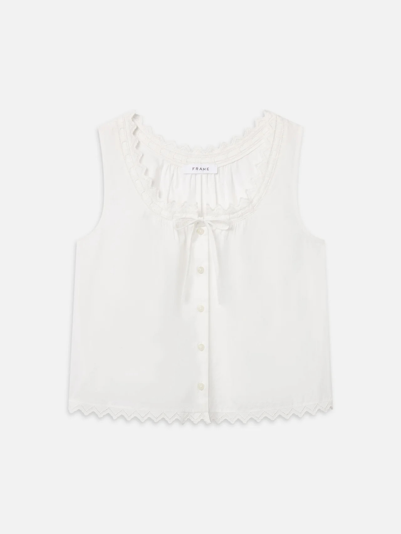 THE SERENE TANK WHITE | Frame Denim