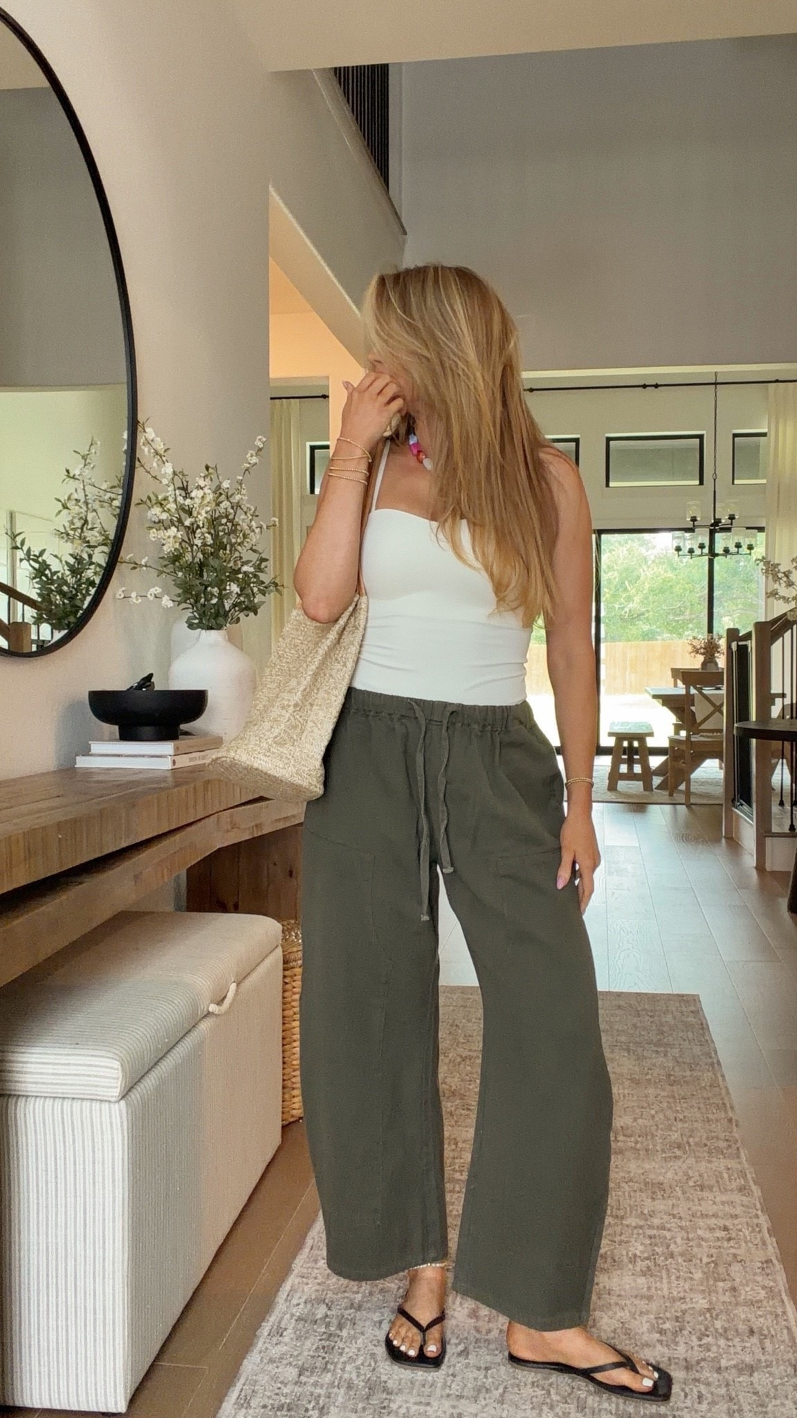 top: xs // pants: small

casual outfits, amazon fashion, prefall outfits, flowy pants, linen, michele jaliene

#LTKootd