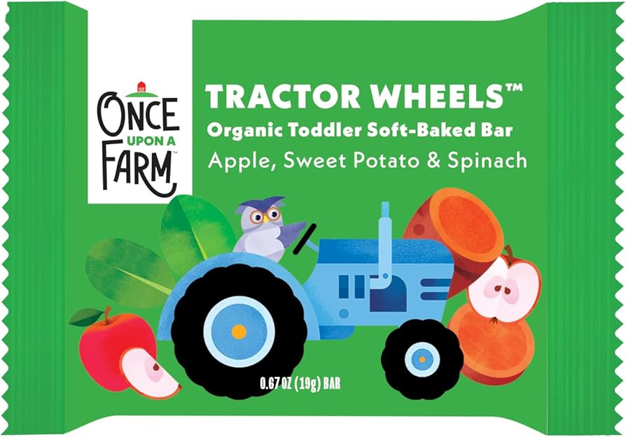 Once Upon a Farm Tractor Wheel Bar, Apple, Sweet Potato & Spinach | Amazon (US)